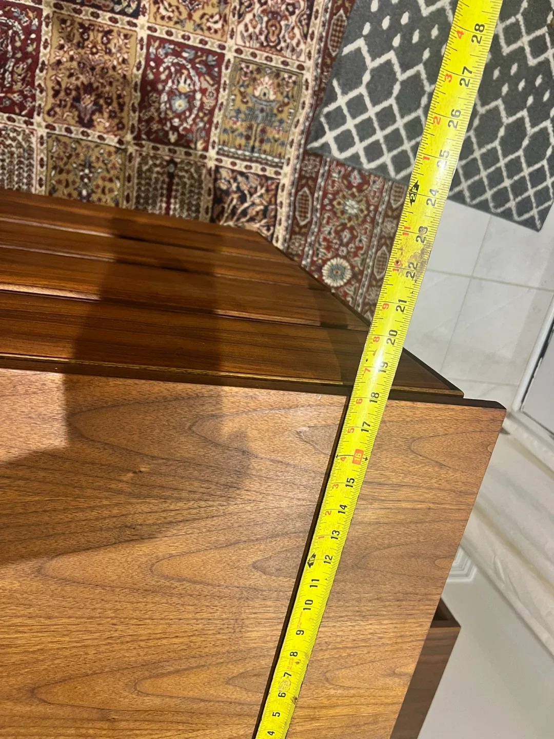 Mcm Walnut 6-Drawer Dresser Refinished image indicator(6)