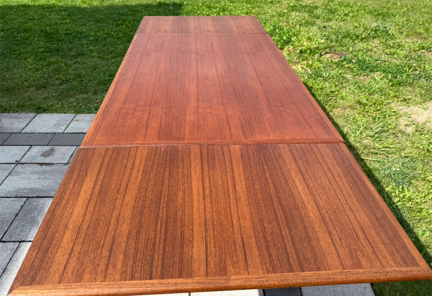 Mcm Danish Teak Extendable Dining Table Refinished