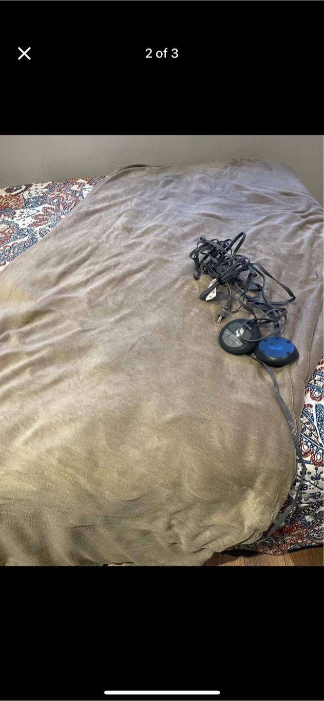 Sunbeam Heated Blanket, Taupe queen size - photo 2