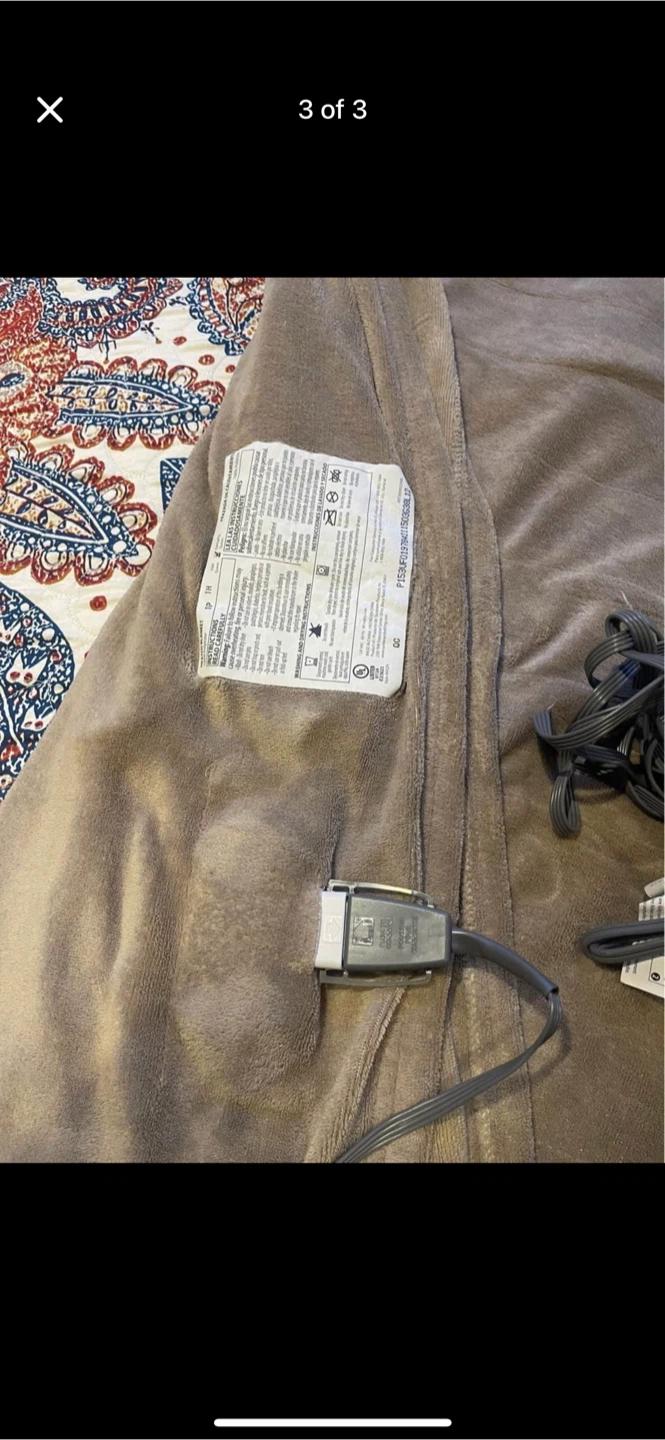 Sunbeam Heated Blanket, Taupe queen size - photo 3