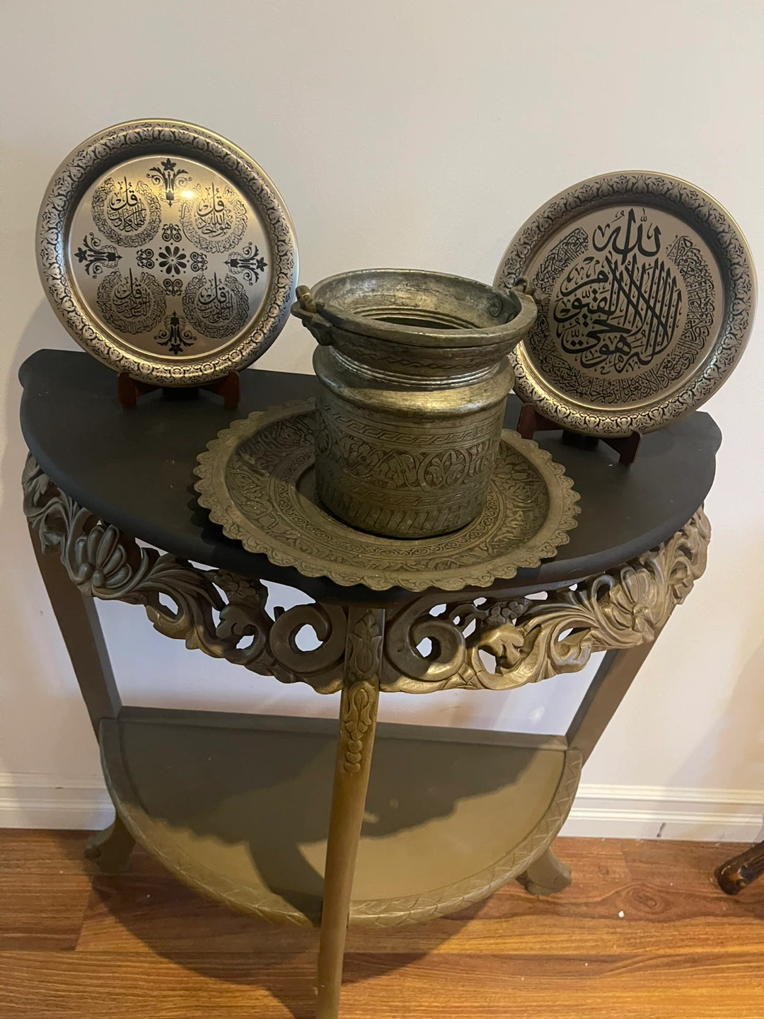 Ornate Half-Moon Console Table - photo 2