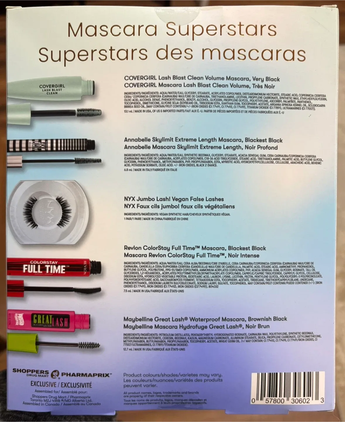 New Mascara Set (Covergirl, Annabelle, NYX, Revlon, Maybelline) image indicator(3)