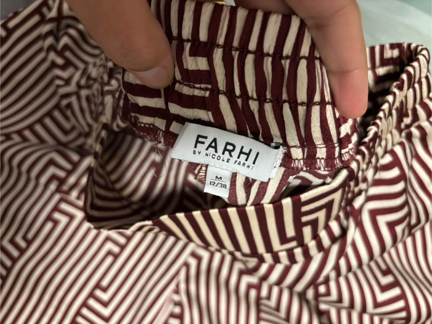 Farhi by Nicole Farhi Patterned Pants -Size M image indicator(3)