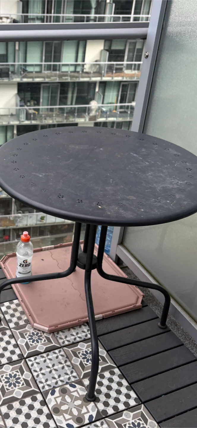 IKEA LÄCKÖ Outdoor Table - Gray, 27.5 inch - photo 3