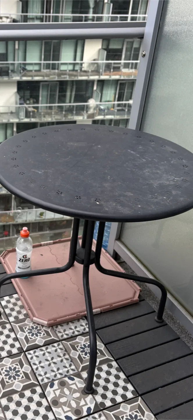 IKEA LÄCKÖ Outdoor Table - Gray, 27.5 inch image indicator(3)