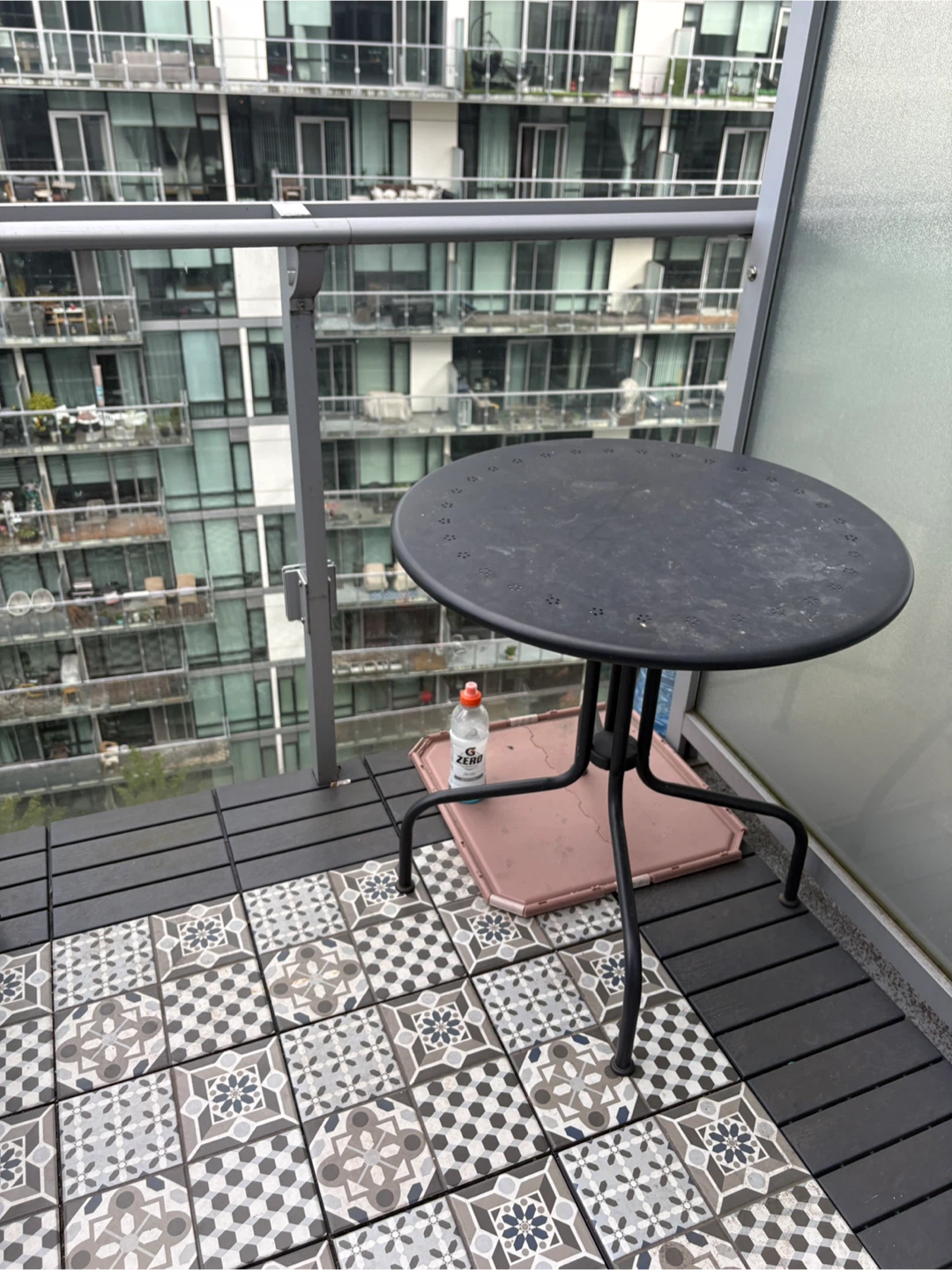 IKEA LÄCKÖ Outdoor Table - Gray, 27.5 inch