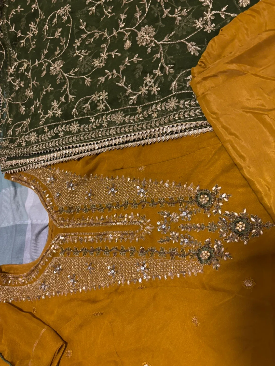 Mustard Yellow punjabi Suit image indicator(3)