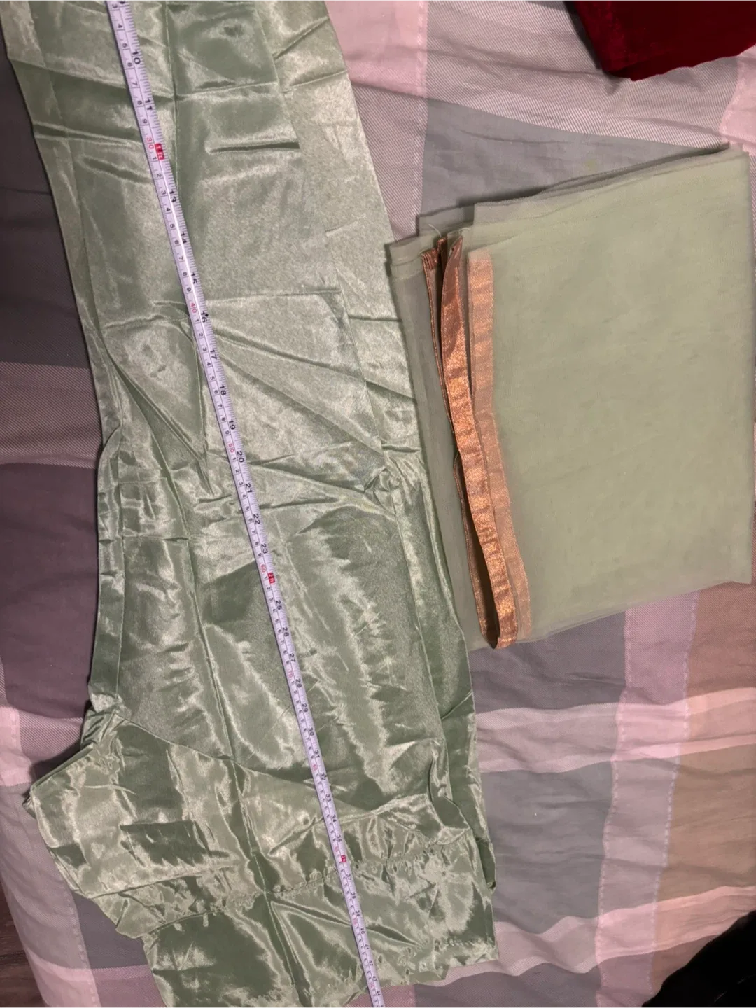 Green & Gold Embroidered Dress image indicator(10)