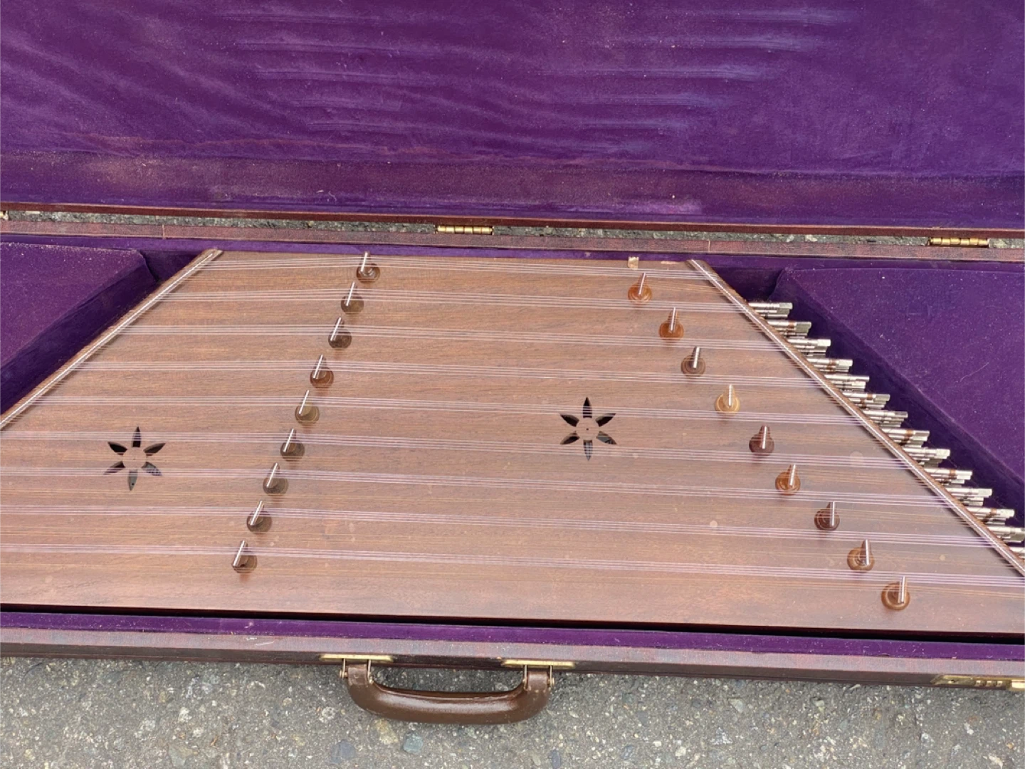 Vintage Hammered Dulcimer with Case