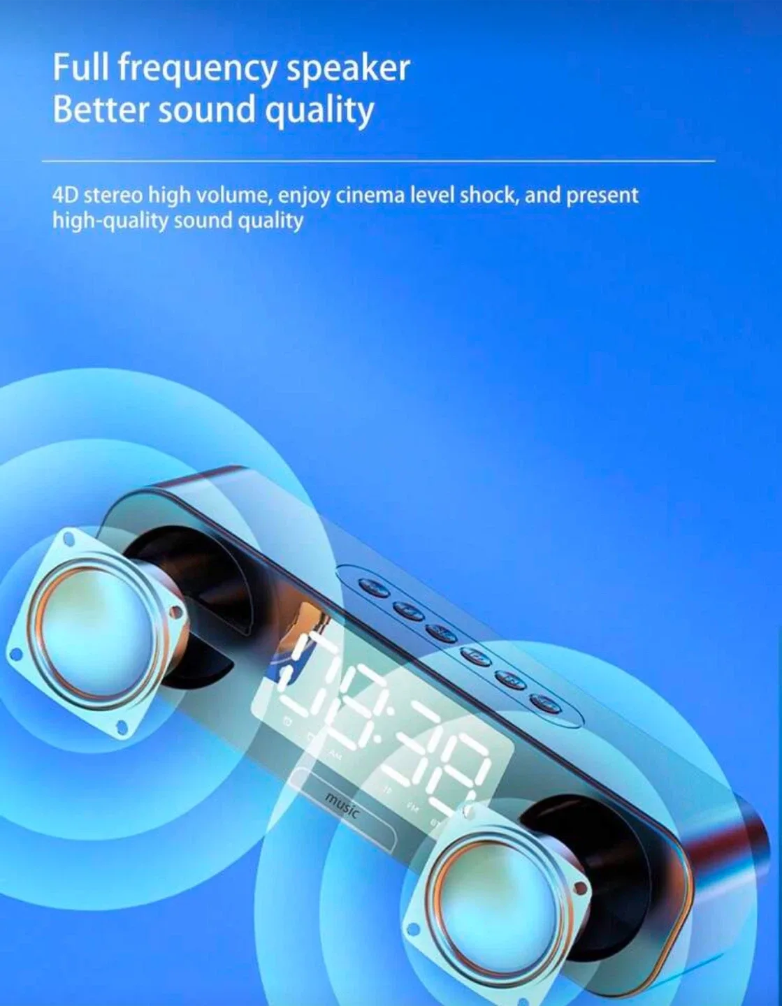 2in1 Digital ⏰ & B-Speaker(order 2 or more get free gift 🎁) image indicator(4)