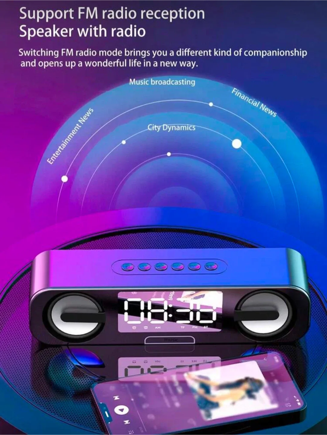 2in1 Digital ⏰ & B-Speaker(order 2 or more get free gift 🎁) image indicator(8)