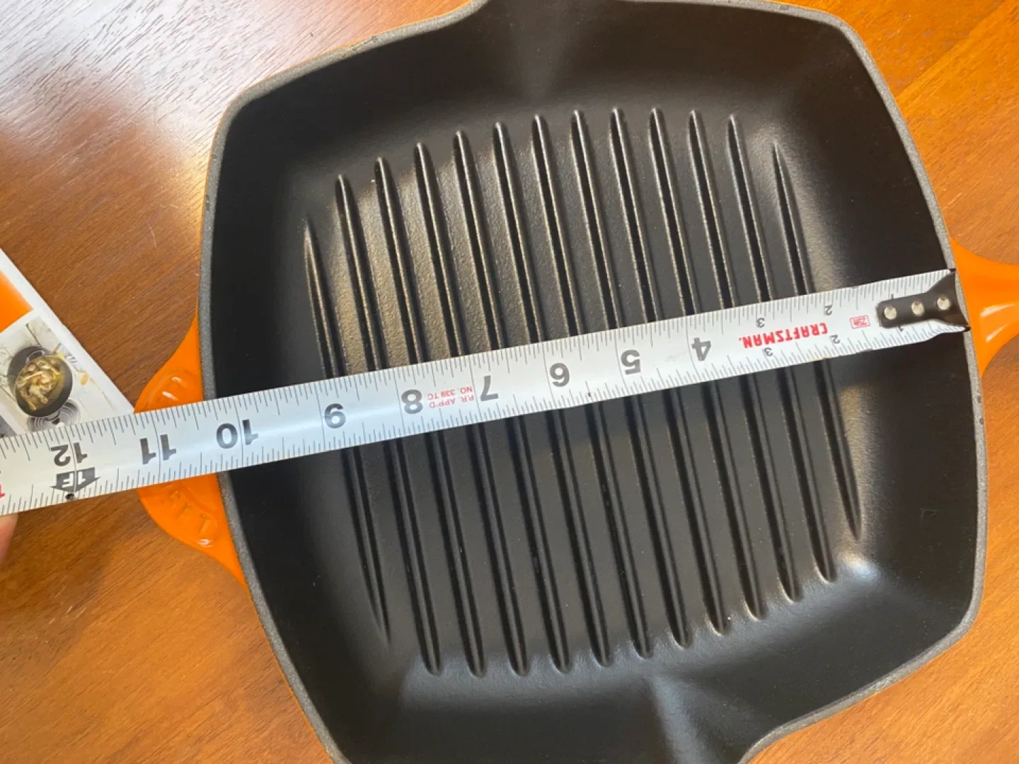 Le Creuset Enameled Square Grill Pan Flame Orange image indicator(3)