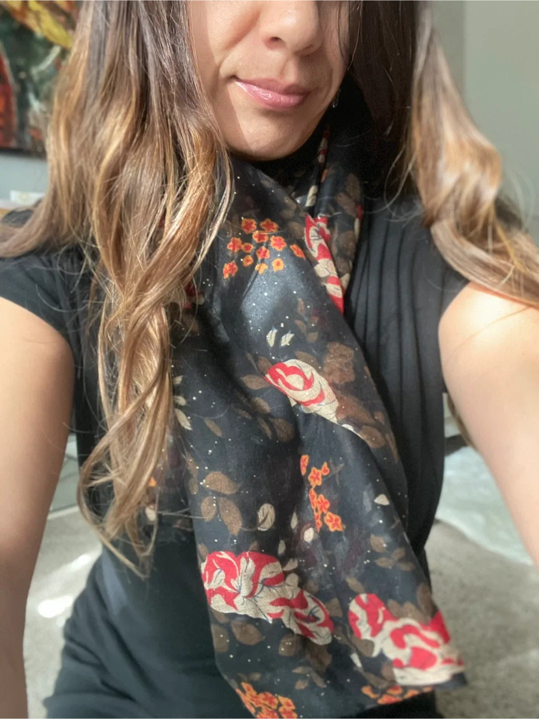 Variety of colourful fall scarves image indicator(6)