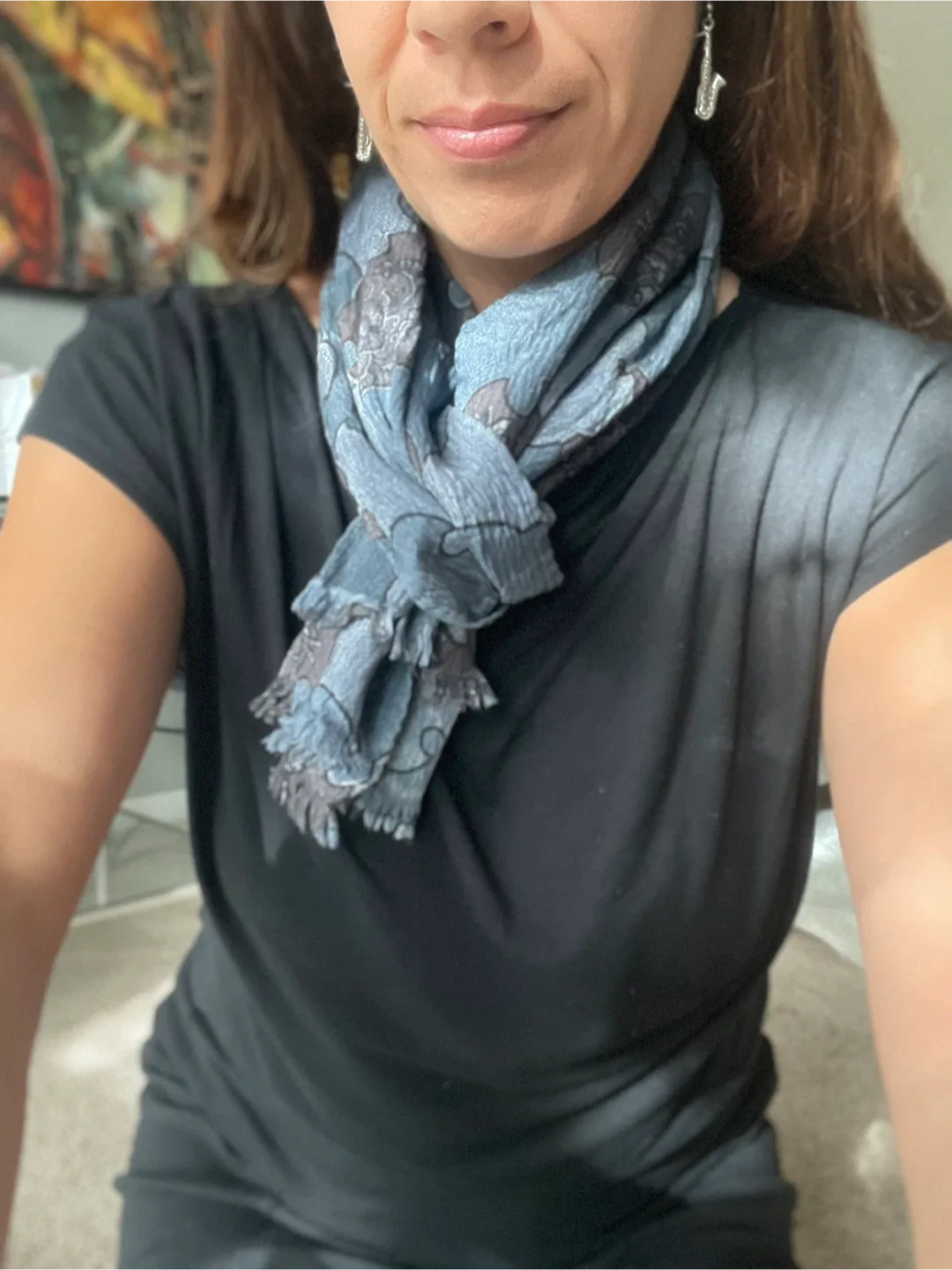 Variety of colourful fall scarves image indicator(8)