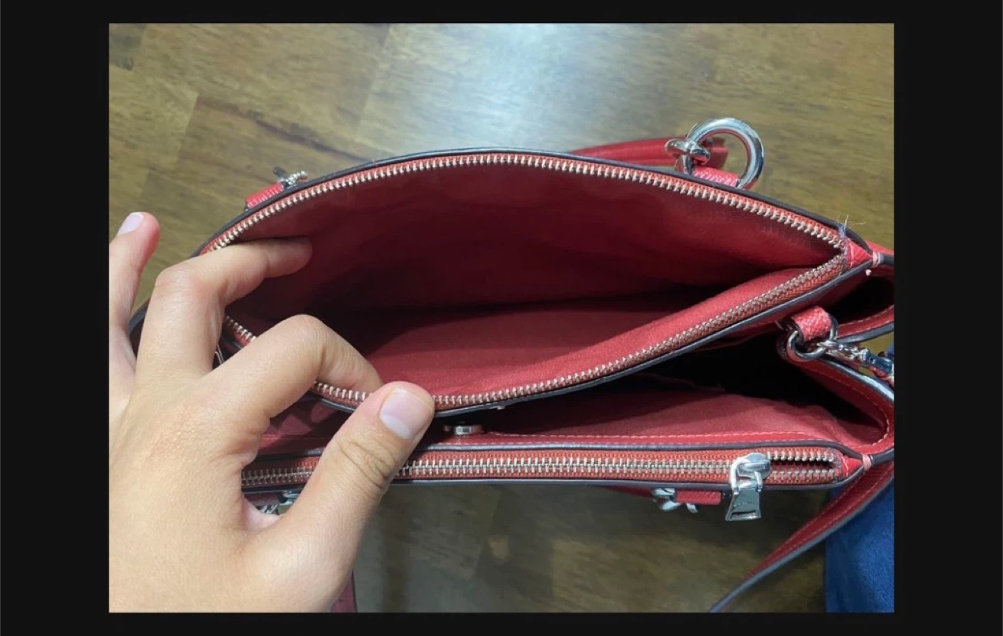 Coach Red Leather Satchel - photo 4