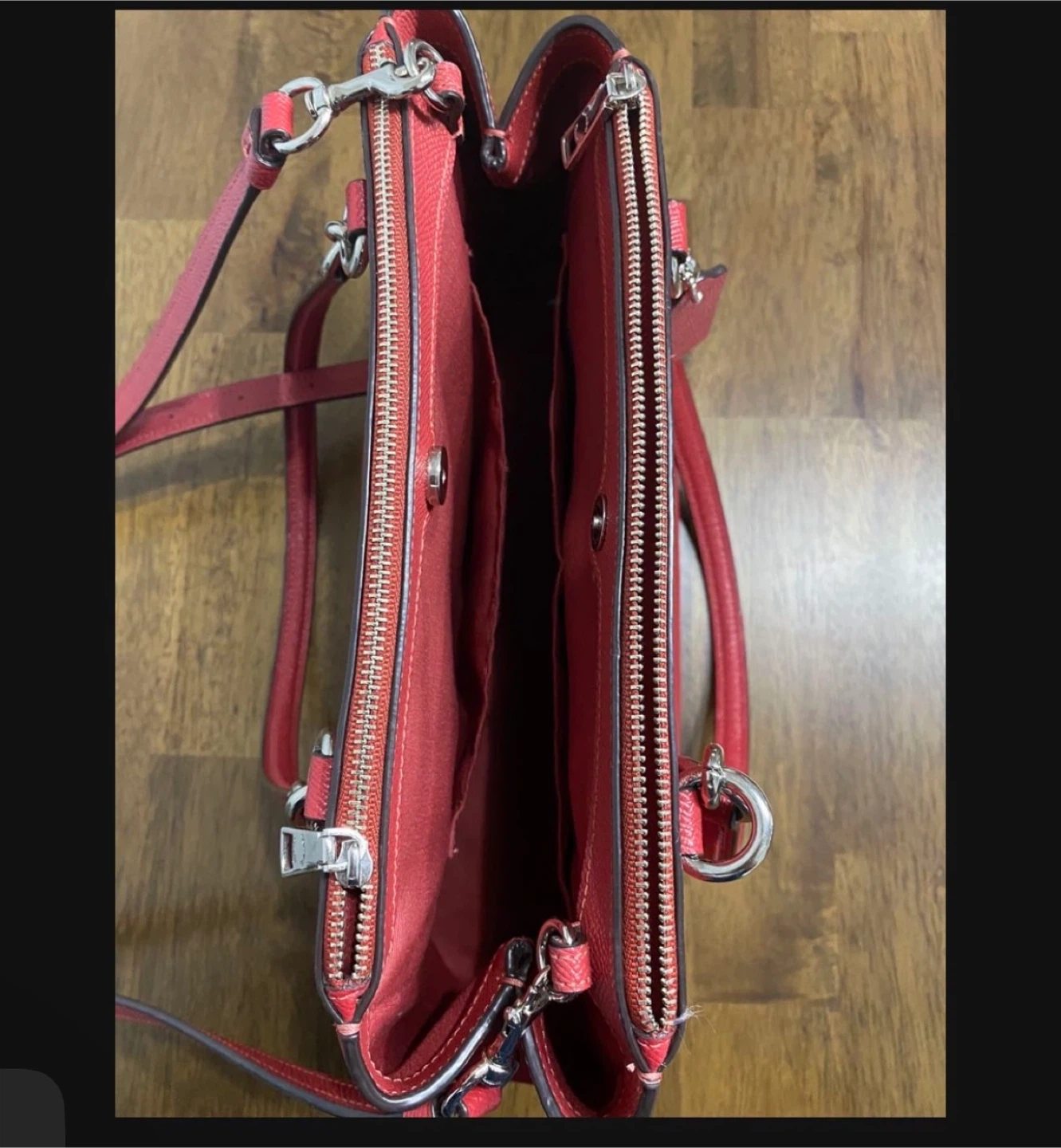 Coach Red Leather Satchel - photo 5