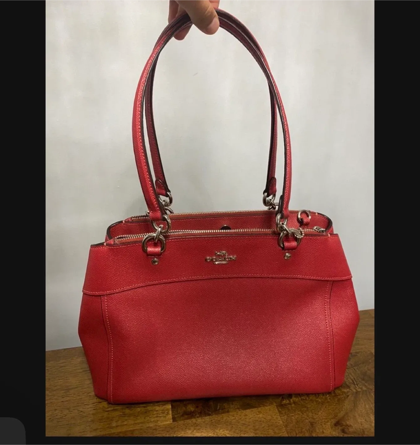 Coach Red Leather Satchel