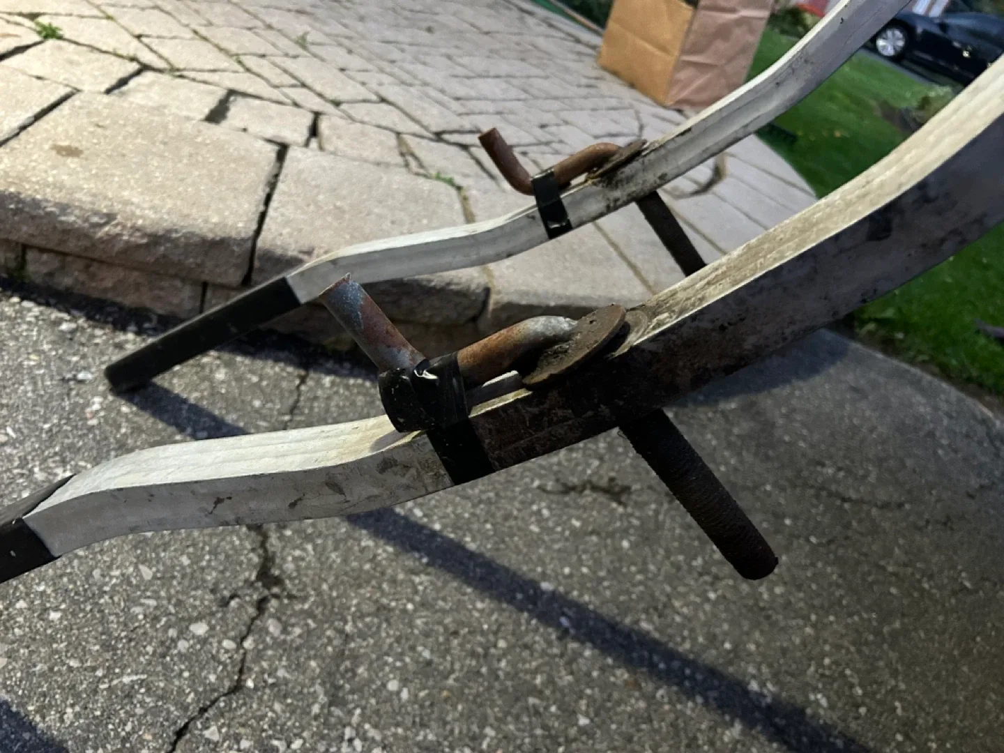 2 Snowmobile Trailer tie downs image indicator(2)