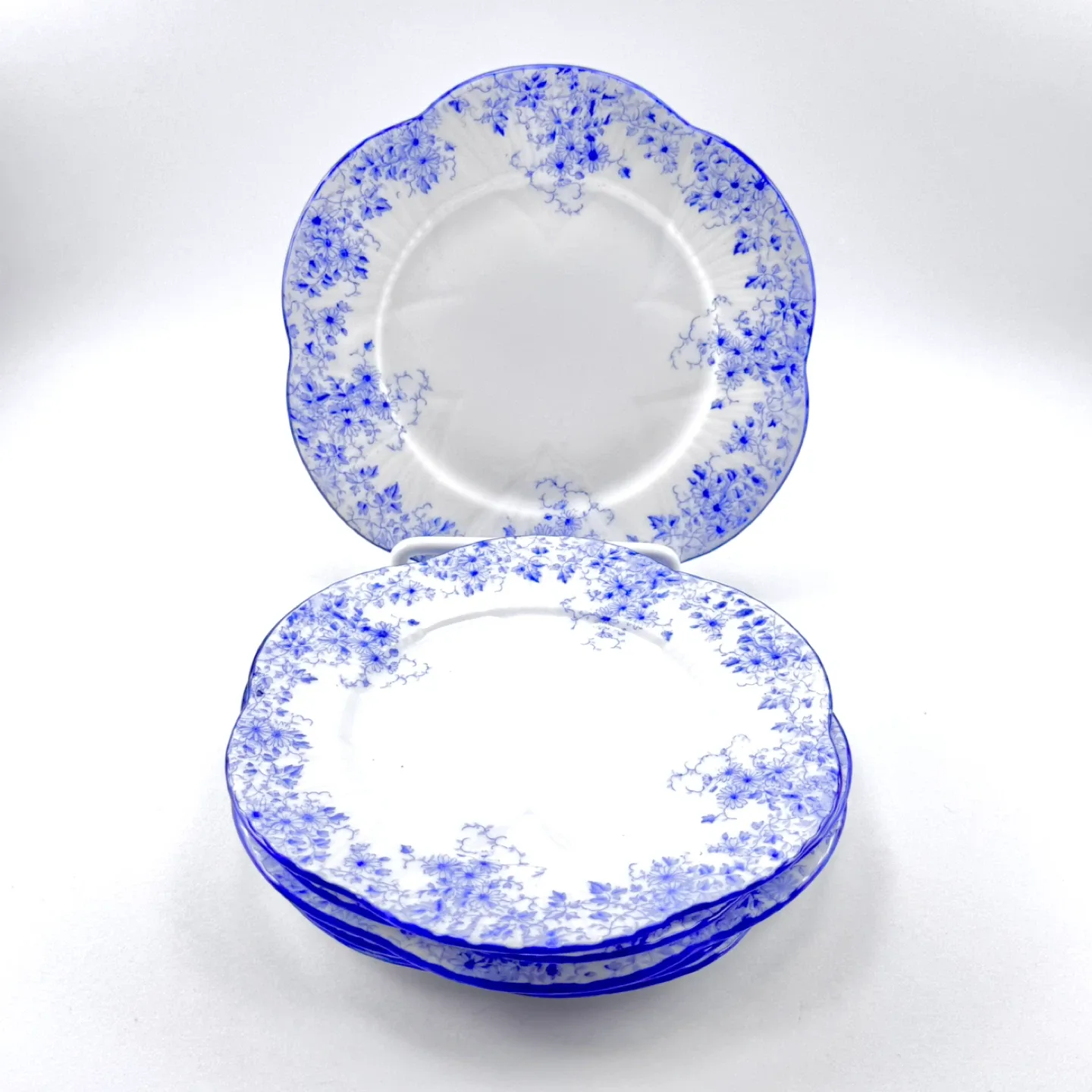 Set of 6 Shelley Dainty Blue plates thumbnail