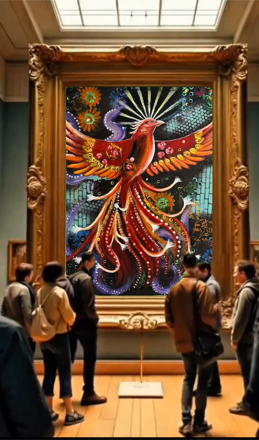 Rising phoenix artwork