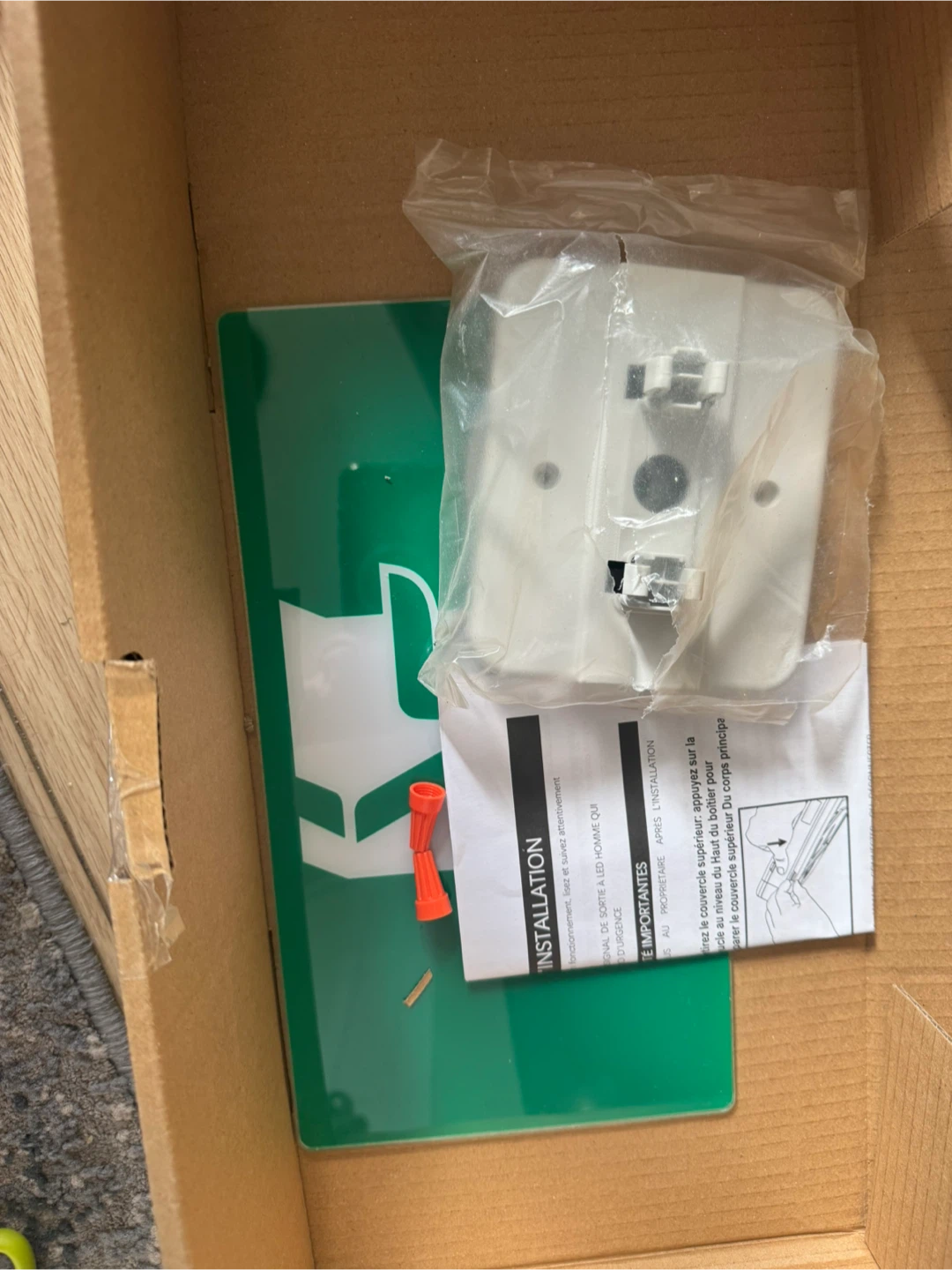 Qllite Combo LED Running Man Exit Sign - New in Box - photo 3