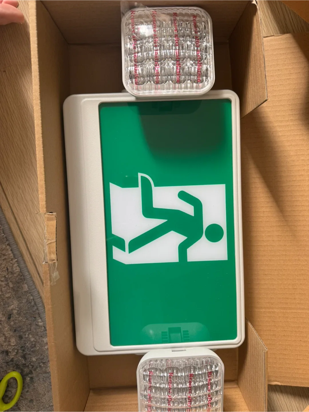 Qllite Combo LED Running Man Exit Sign - New in Box thumbnail