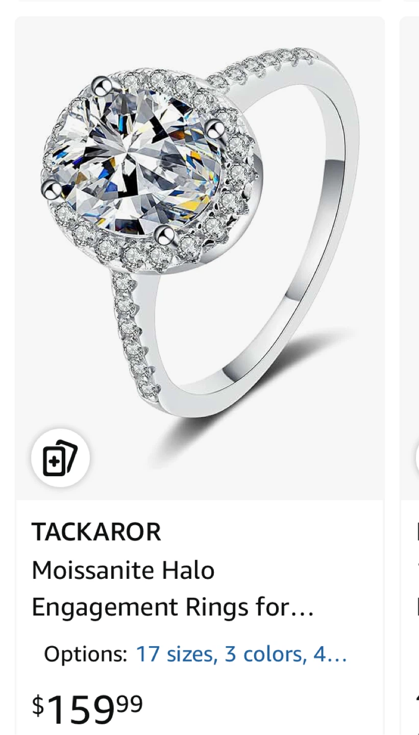 CGSring 14K Moissanite Engagement Ring (size 6) - photo 5