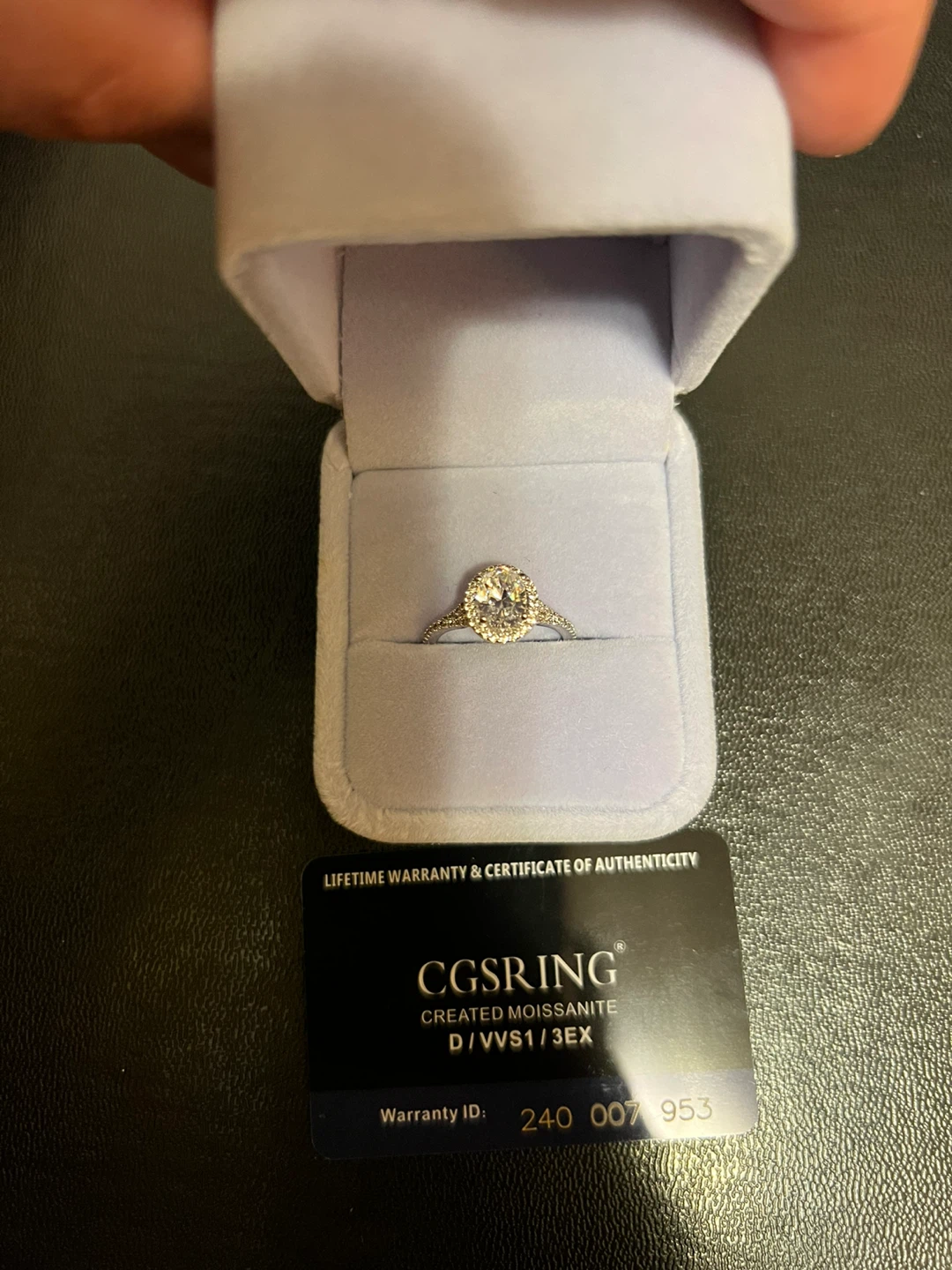 CGSring 14K Moissanite Engagement Ring (size 6) - photo 4