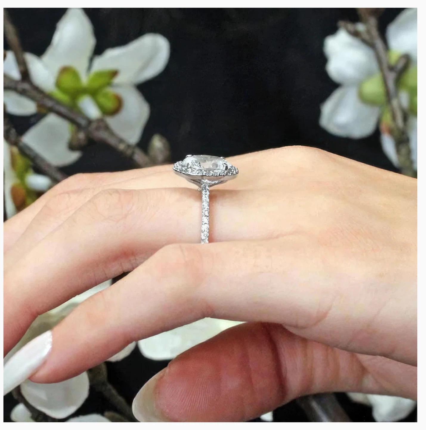CGSring 14K Moissanite Engagement Ring (size 6) - photo 3