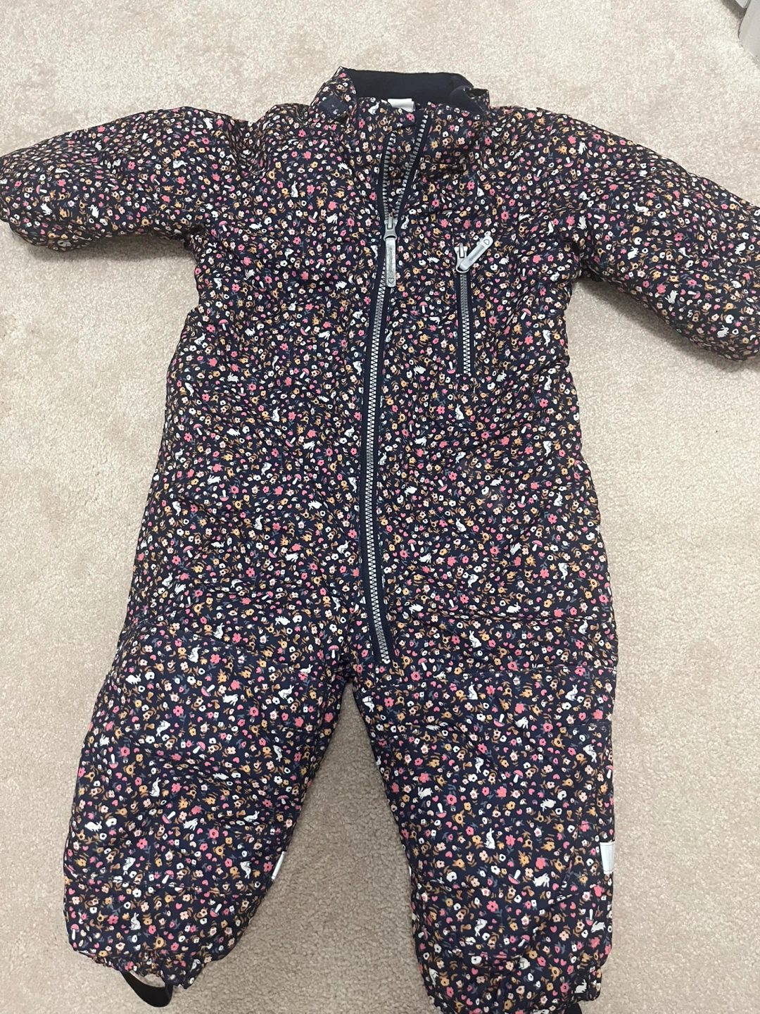 H&M Snowsuit in size 18M - Floral Print