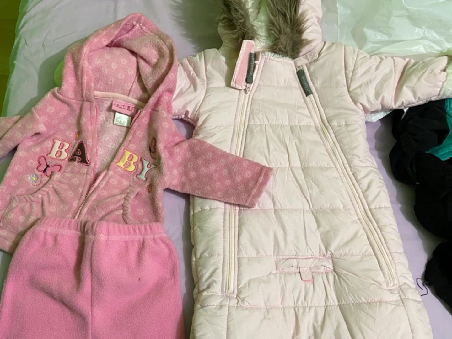 Baby Girl Pink Outfit Set & Snowsuit image indicator(2)
