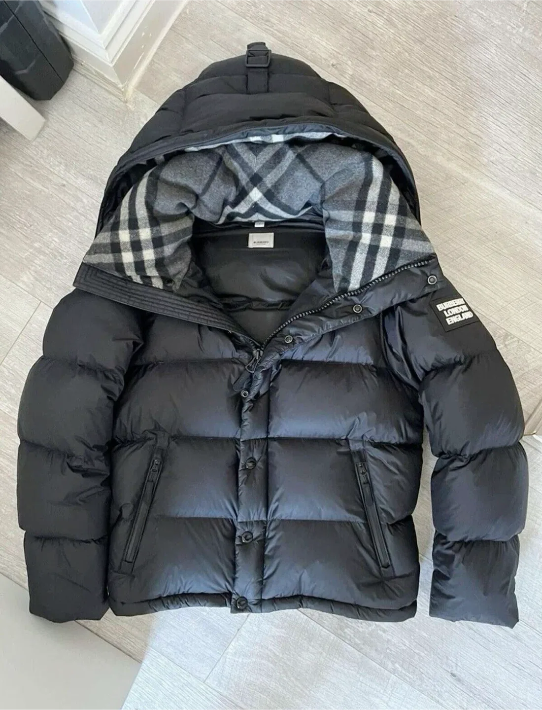 Burberry Black Puffer Jacket thumbnail
