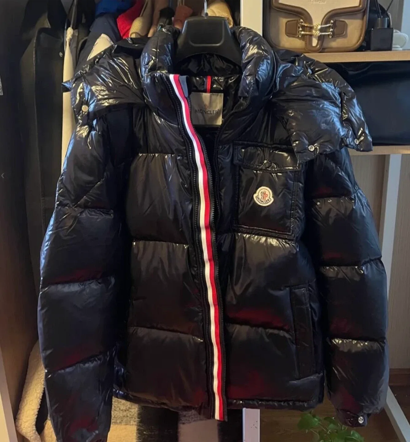 Moncler Black Down Puffer Jacket thumbnail