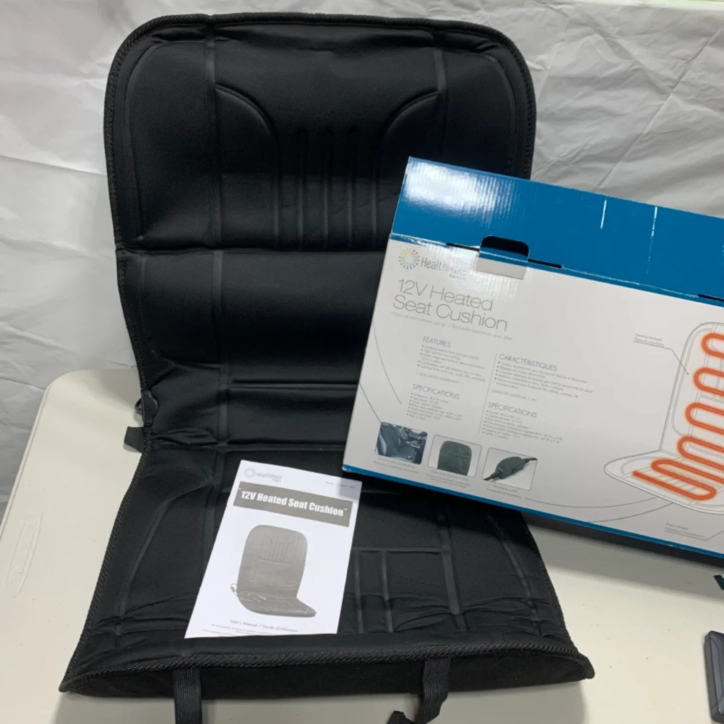 HealthMate 12V Heated Seat Cushion - Like New! image indicator(6)