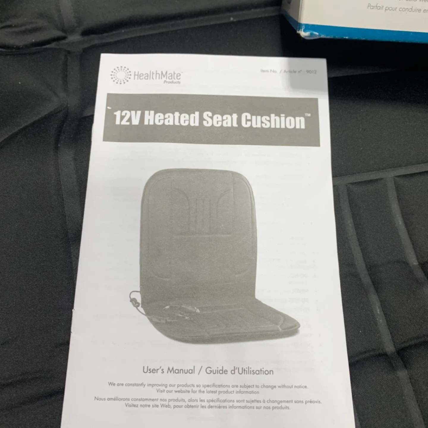 HealthMate 12V Heated Seat Cushion - Like New! image indicator(7)