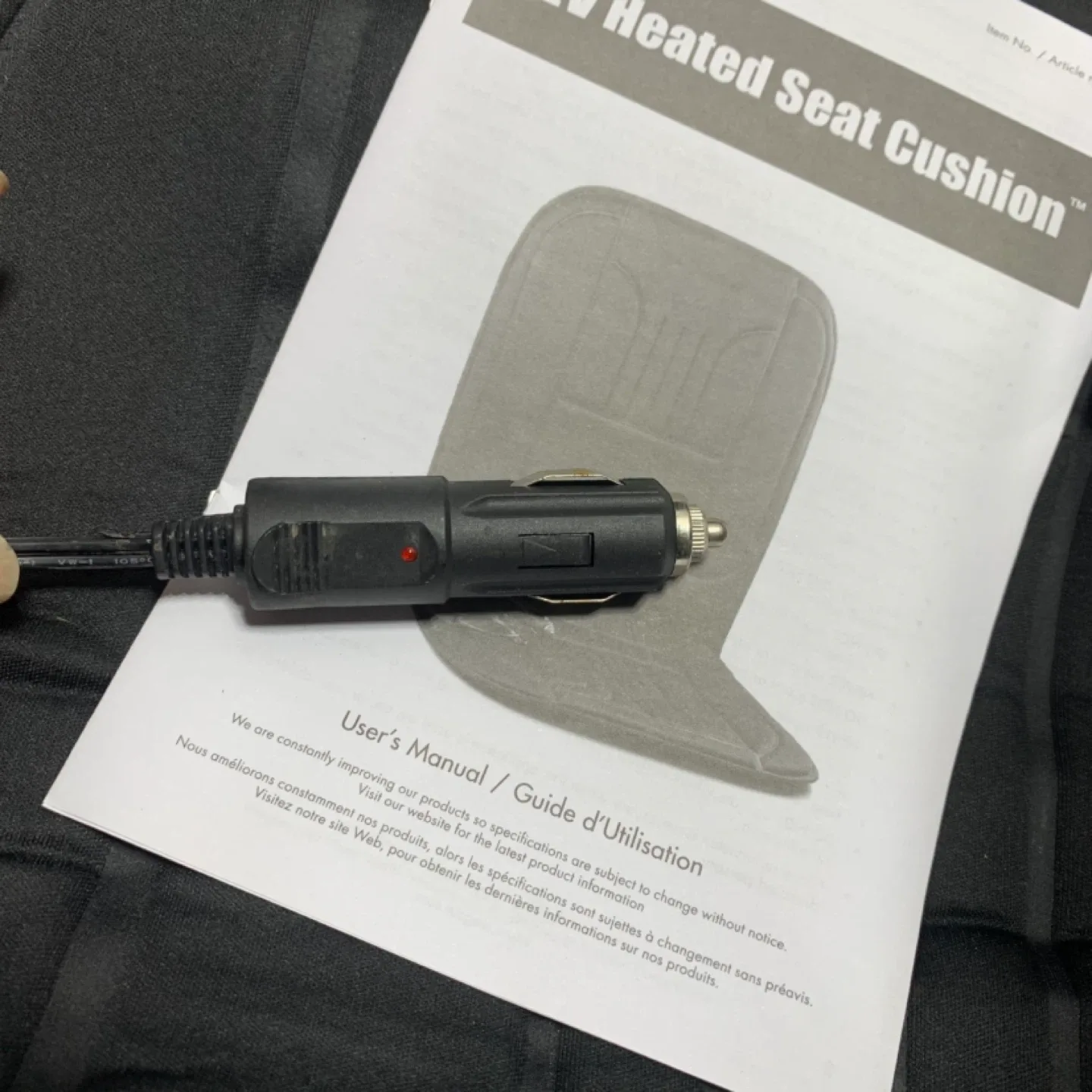 HealthMate 12V Heated Seat Cushion - Like New! image indicator(8)