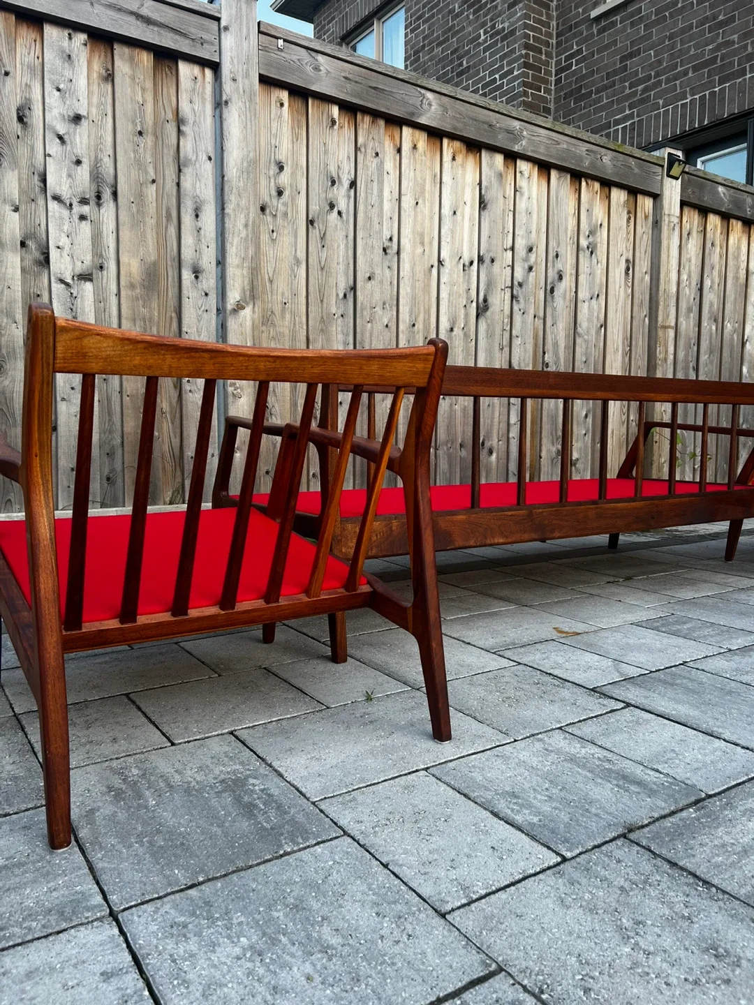 Mcm Danish Teak Sofa and 2 Chairs image indicator(5)