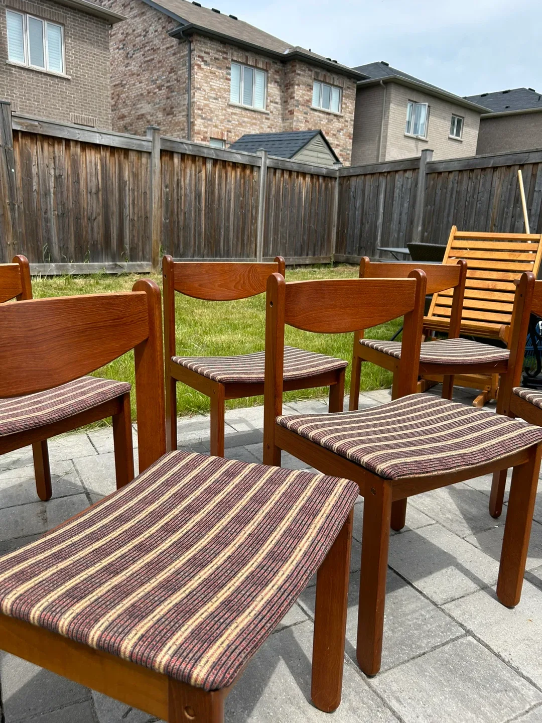 Set of 6 Mcm TeakVintage Dining Chairs image indicator(3)