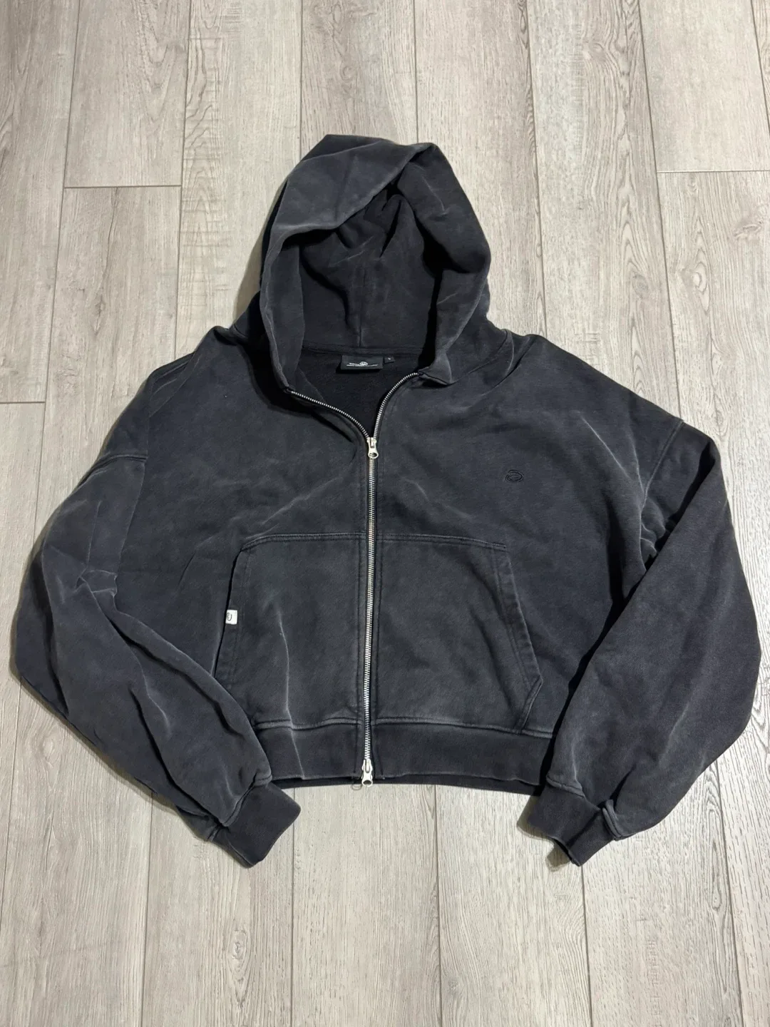 Dreamers Club Black Zip-Up Hoodie - Size L image indicator(2)