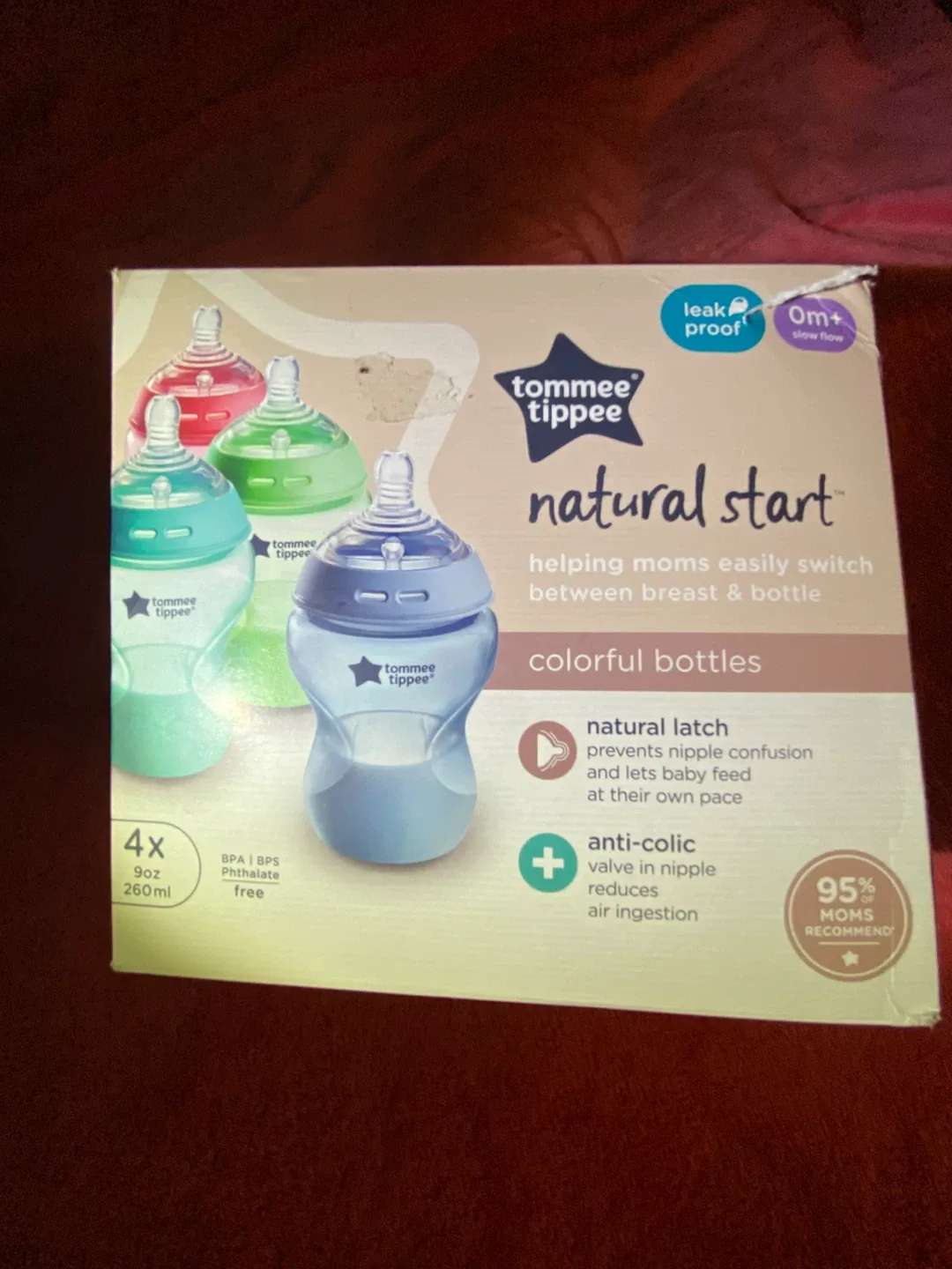 Tommee Tippee Natural Start Baby Bottles, 4x 260ml thumbnail