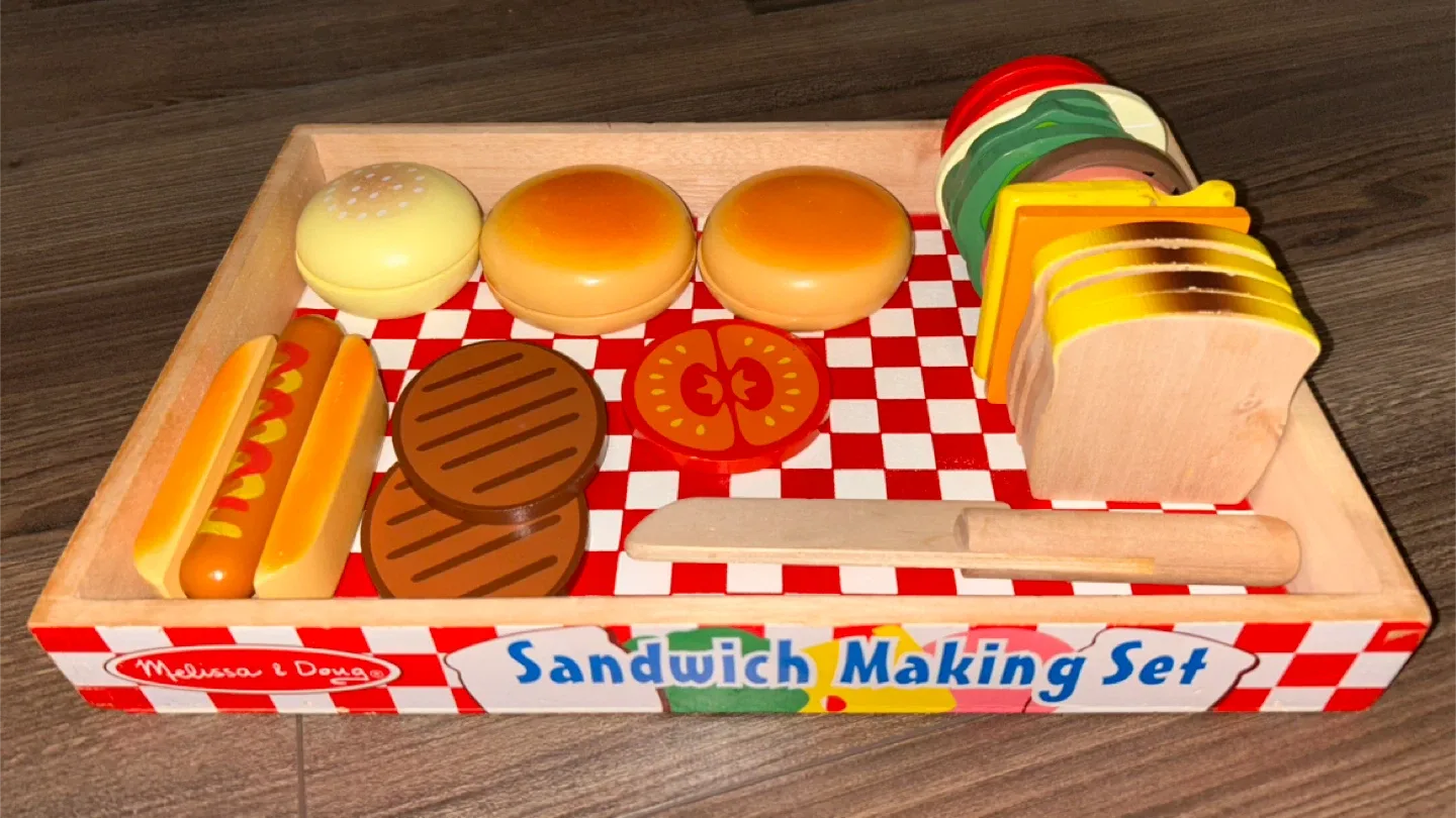 IKEA Duktig Play Kitchen With Dishes and Food image indicator(6)