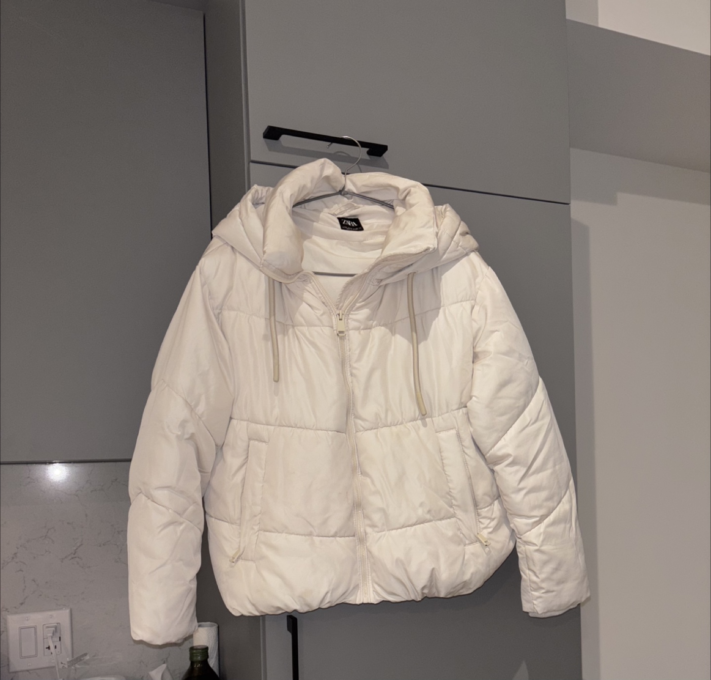 Zara Puffer Jacket - Off White