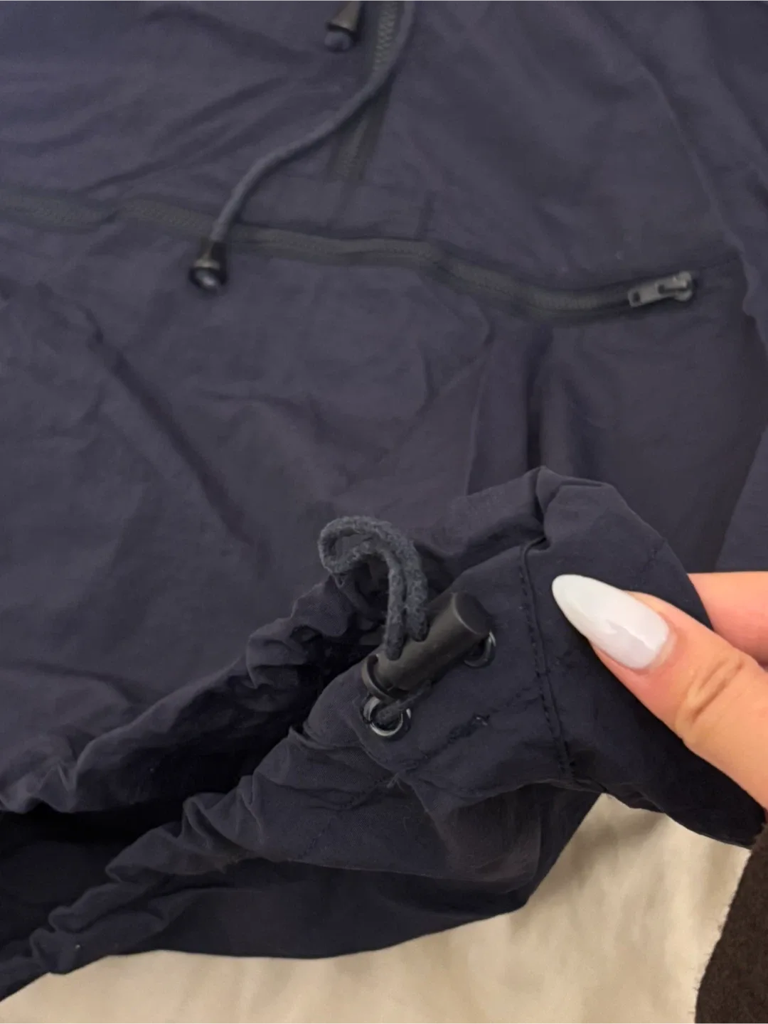 Brandy Melville Navy Blue Anorak Jacket image indicator(3)