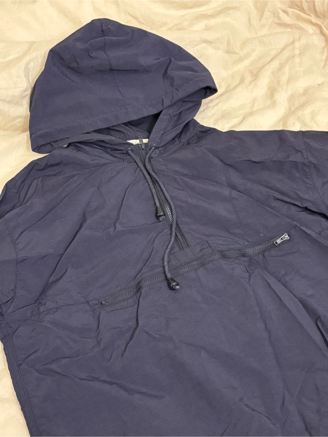 Brandy Melville Navy Blue Anorak Jacket image indicator(2)