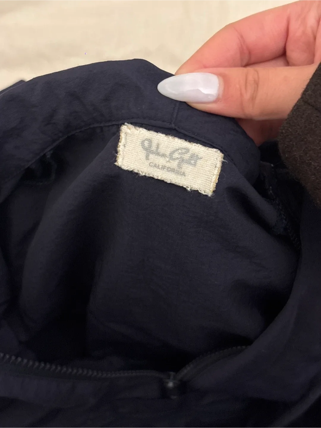 Brandy Melville Navy Blue Anorak Jacket image indicator(5)