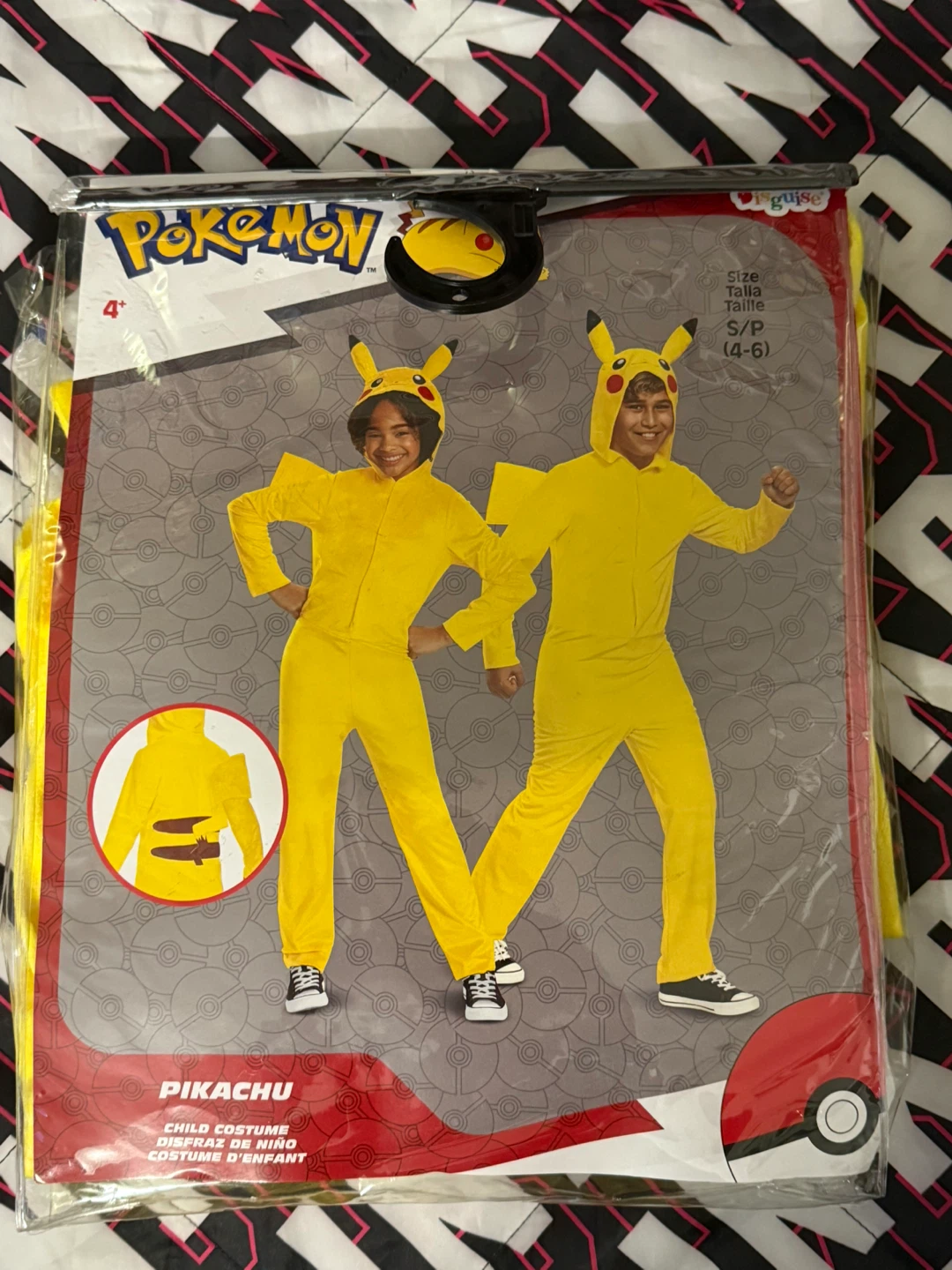 Pokemon Pikachu Child Costume Size S/P (4-6)