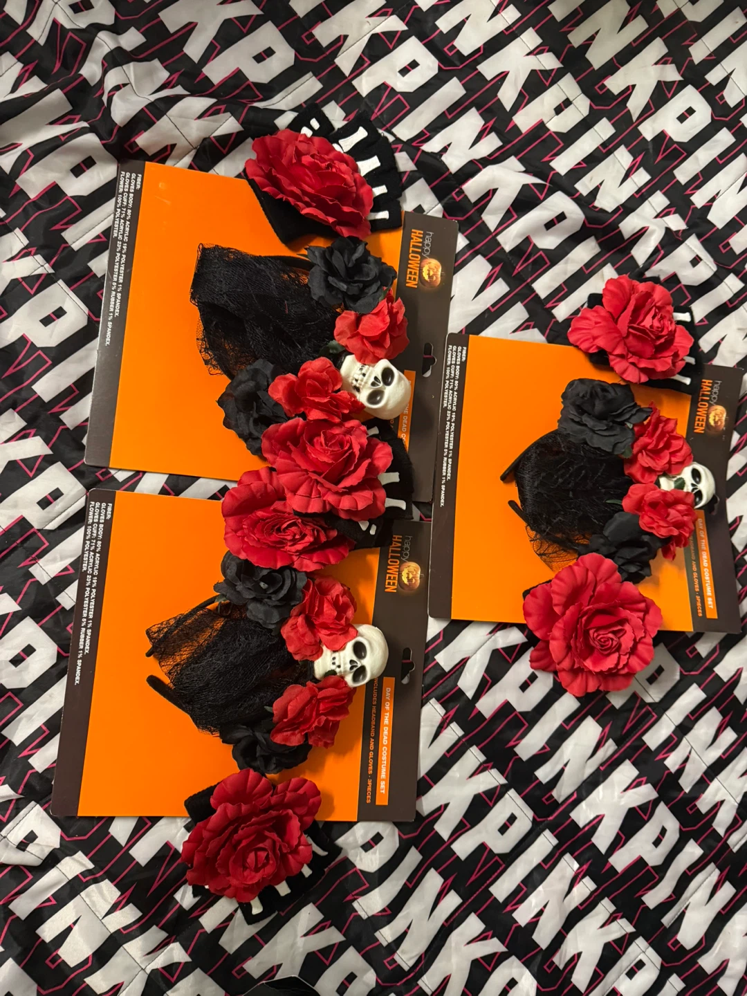 Happy Halloween Day of the Dead Costume Set