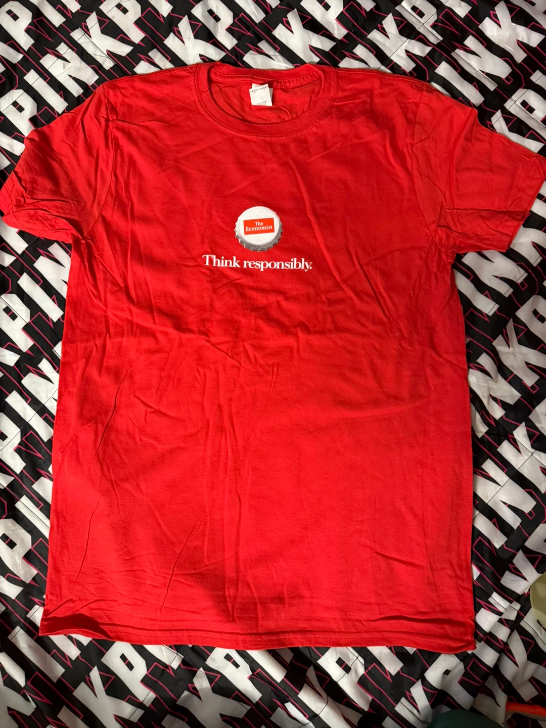 The Economist Red T-Shirt size M