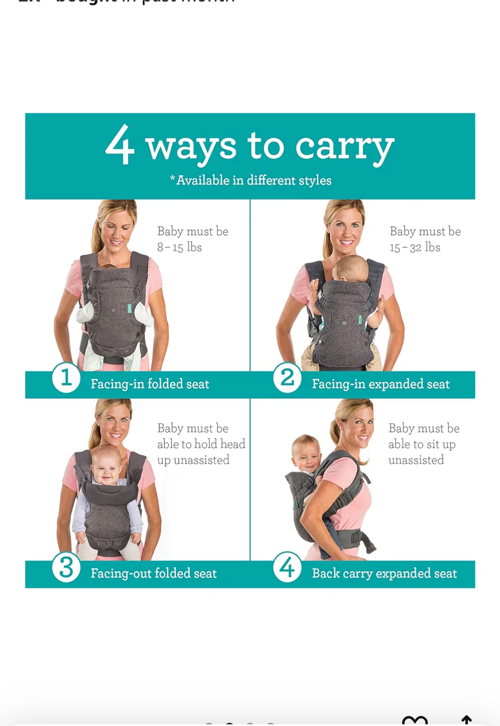 Infantino Carry On Multi-Pocket Carrier - photo 2
