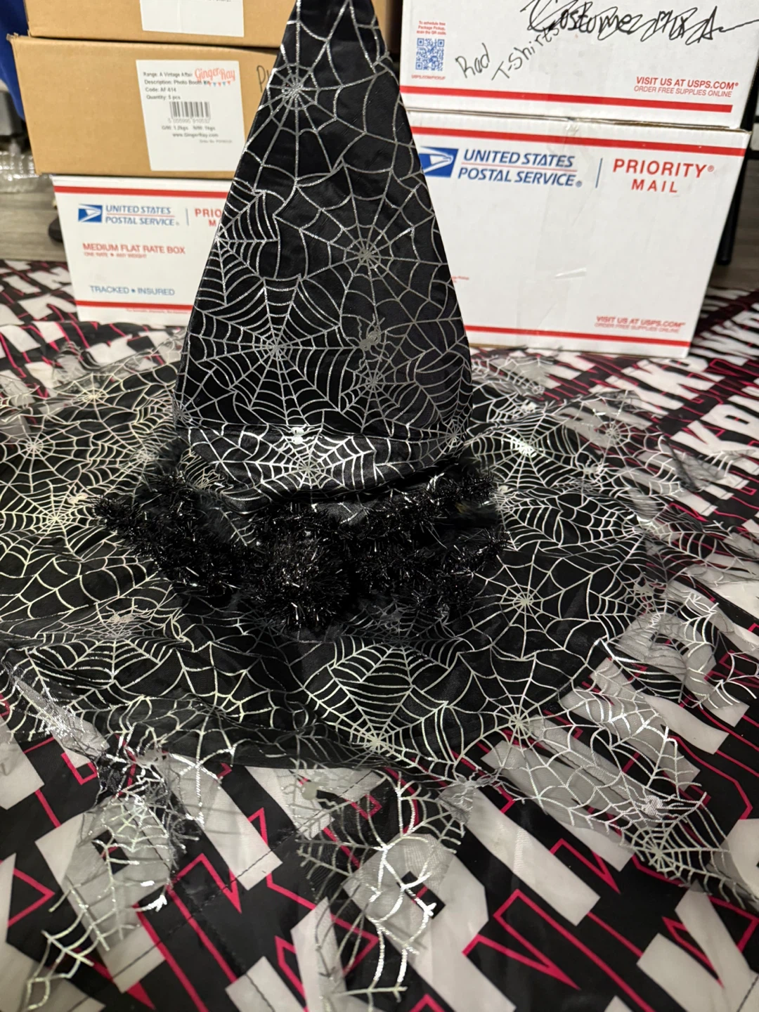 Witch Hat with Spiderweb Design - photo 2